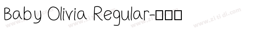 Baby Olivia Regular字体转换